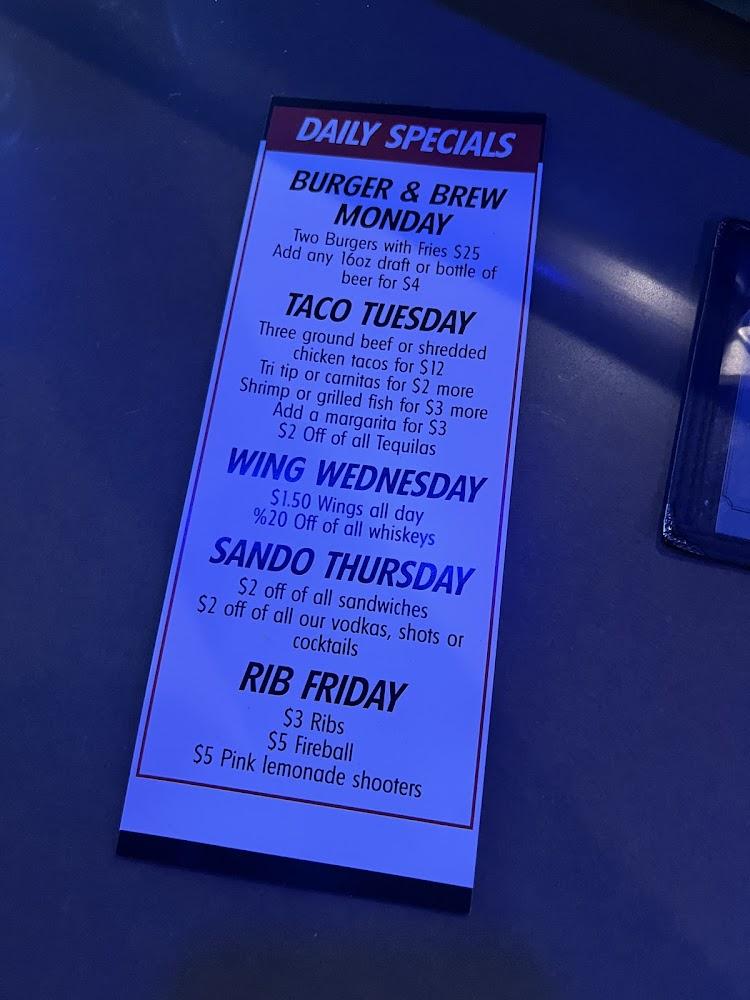 Shenanigans Kitchen & Bar Menu image 2